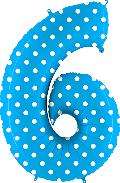 Grabo 6 Pois Turquoise Foil Number 40In100Cm grabo kopen in de aanbieding Grabo 6 Pois Turquoise Foil Number 40In100Cm grabo kopen in de aanbieding