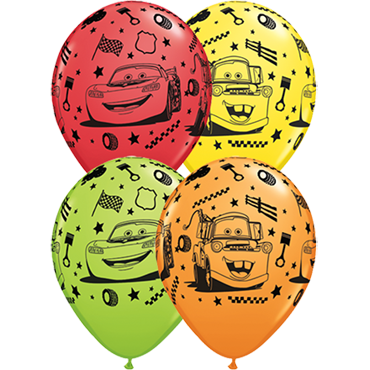 Carslogo Lightning Mcqueen And Mater Standard Red Orange Fashion Lime Green Yellow Assortment Latex Round 11In275Cm carslogo kopen in de aanbieding Carslogo Lightning Mcqueen And Mater Standard Red Orange Fashion Lime Green Yellow Assortment Latex Round 11In275Cm carslogo kopen in de aanbieding