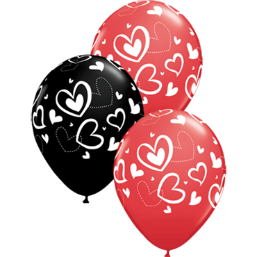 Qualatex Mix And Match Hearts Standard Red Fashion Onyx Black Assortment Latex Round 11In275Cm qualatex kopen in de aanbieding Qualatex Mix And Match Hearts Standard Red Fashion Onyx Black Assortment Latex Round 11In275Cm qualatex kopen in de aanbieding