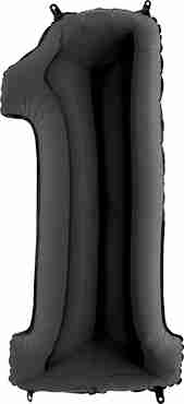 1 Black Foil Number 26in/66cm