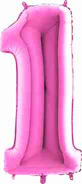 1 Fuchsia Foil Number 26in/66cm