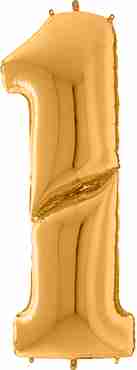 1 Gigaloon Gold Foil Number 64in/162cm