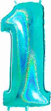1 Megaloon Tiffany Glitter Holographic Foil Number 40in/100cm