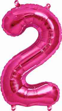 2 Magenta Foil Number 16in/40cm