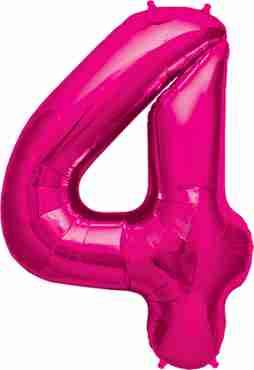 4 Magenta Foil Number 16in/40cm