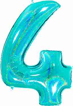 4 Megaloon Tiffany Glitter Holographic Foil Number 40in/100cm