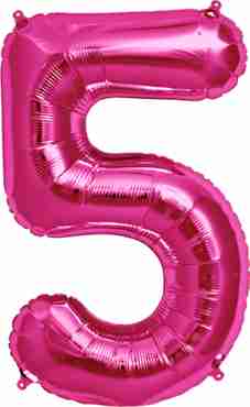 5 Magenta Foil Number 16in/40cm