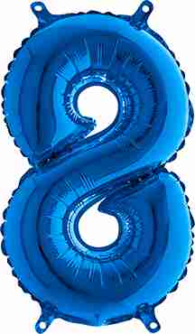 8 Blue Foil Number 26in/66cm