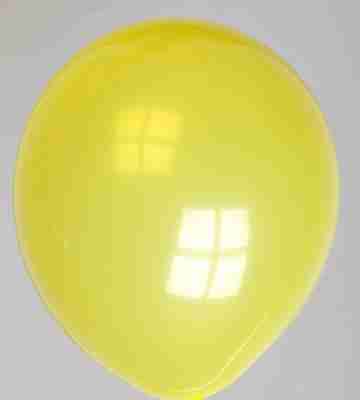 Ballon 13cm kristal geel
