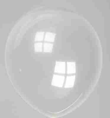 Ballon 13cm kristal transparant
