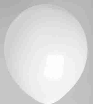 Ballon 13cm kristal wit