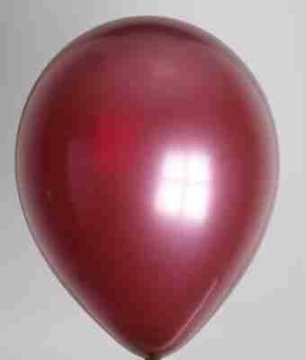 Ballon 13cm metallic bordeaux