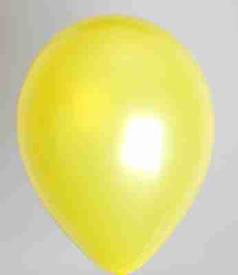 Ballon 13cm metallic geel