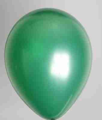 Ballon 13cm metallic groen