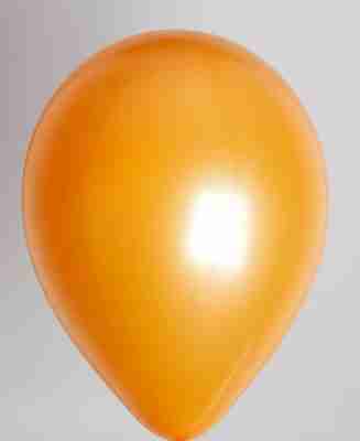 Ballon 13cm metallic oranje
