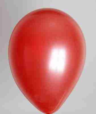 Ballon 13cm metallic rood