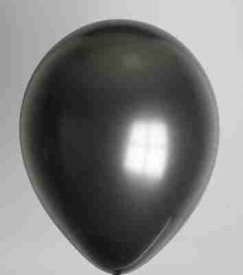 Ballon 13cm metallic zwart