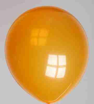Ballon 30cm kristal oranje