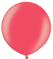 Ballon 90cm metallic rood
