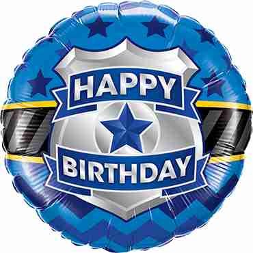 Birthday Badge Foil Round 18in/45cm 