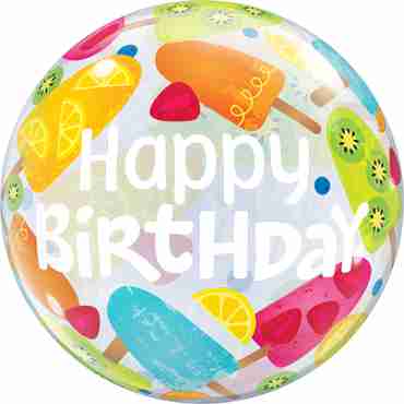 Birthday hot summer Treats Single Bubble 22in/55cm