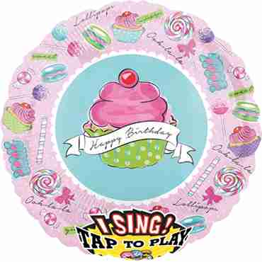 Birthday Sweets Sing A Tune Foil Round 28in/71cm