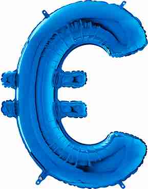 Blue € Foil Letter 26in/66cm