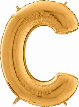 C Gold Foil Letter 26in/66cm