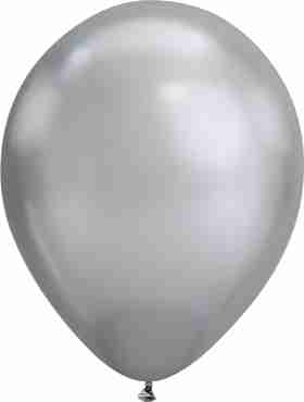 Chrome Silver Latex Round 11in/27.5cm