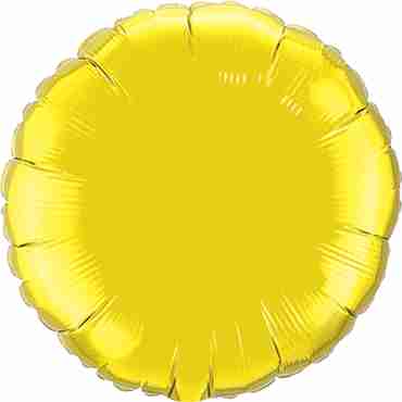 Citrine Yellow Foil Round 18in/45cm