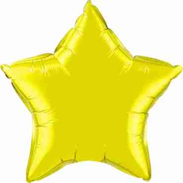 Citrine Yellow Foil Star 20in/50cm