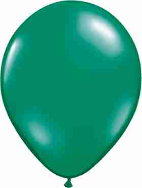 Crystal Emerald Green (Transparent) Latex Round 11in/27.5cm