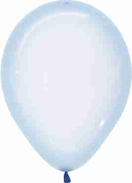 Crystal Pastel Blue Latex Round 11in/27.5cm