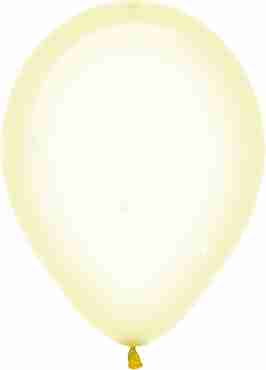 Crystal Pastel Yellow Latex Round 11in/27.5cm