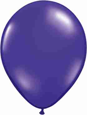 Crystal Quartz Purple (Transparent) Latex Round 5in/12.5cm