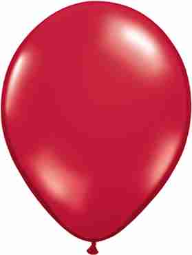 Crystal Ruby Red (Transparent) Latex Round 16in/40cm