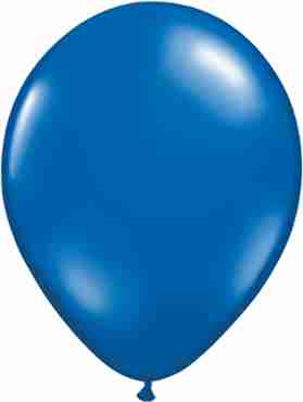 Crystal Sapphire Blue (Transparent) Latex Round 11in/27.5cm