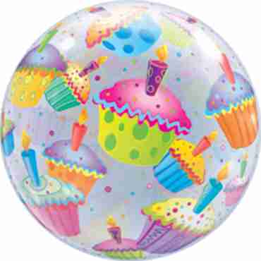 Cupcakes Single Bubble 22in/55cm