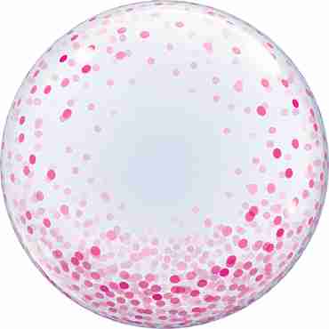 Deco Bubble Pink Confetti Dots 24in/60cm