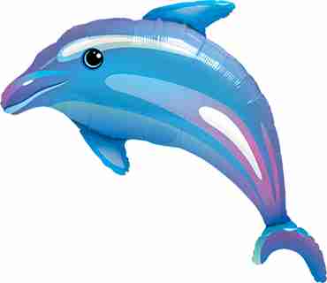 Delightful Dolphin Foil Shape 42in/100cm
