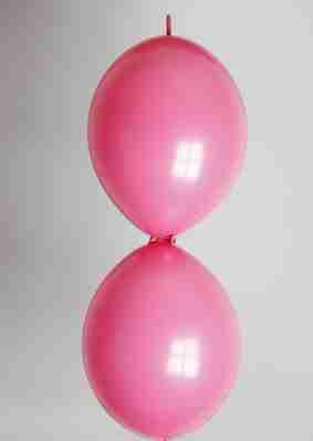 Doorknoopballon 25cm fuchsia