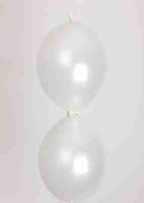Doorknoopballon 25cm kristal transparant
