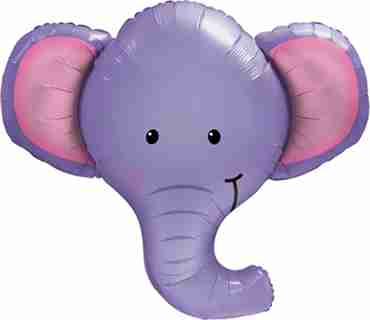 Ellie The Elephant Foil Shape 39in/99cm