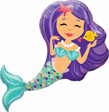 Enchanting Mermaid Foil Shape 38in/97cm