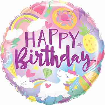 Fantastical Fun Birthday Foil Round 18in/45cm