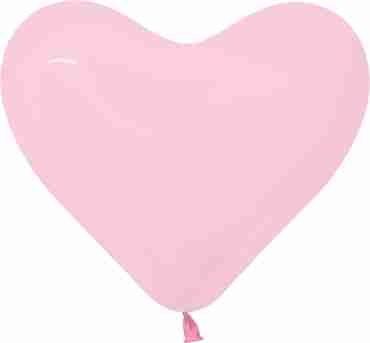 Fashion Bubblegum Pink Latex Heart 11in/27.5cm