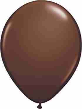 Fashion Chocolate Brown Latex Round 11in/27.5cm