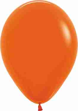 Fashion Orange Latex Round 11in/27.5cm