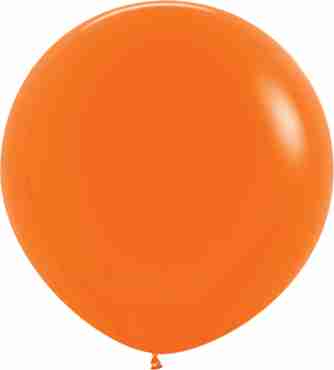 Fashion Orange Latex Round 24in/60cm