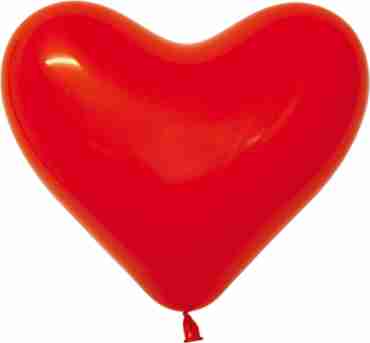 Fashion Red Latex Heart 16in/40cm
